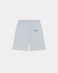 Bermuda shorts with screen-printed logo - Pale Grey