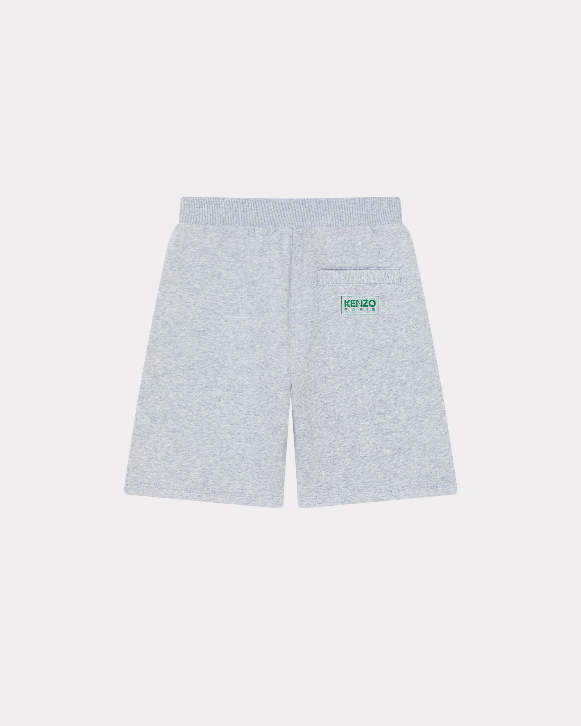 Bermuda shorts with screen-printed logo - Pale Grey