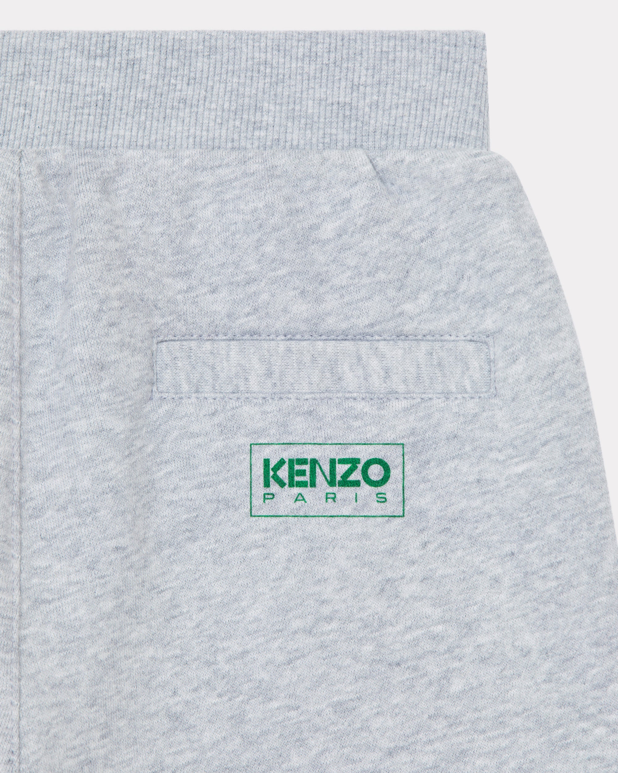 Bermuda shorts with screen-printed logo - Pale Grey