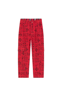 Jean imprimé avec poches "Festive" - Vermillion