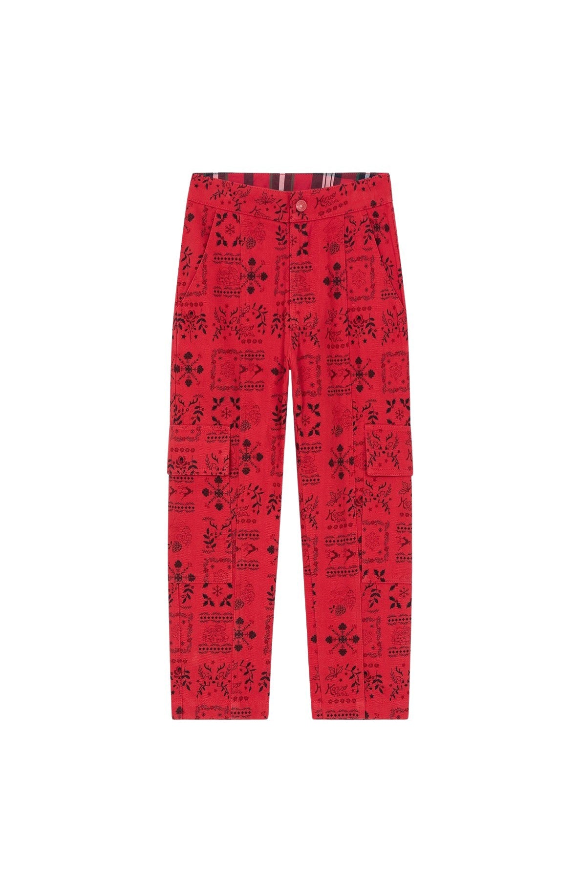 Jean imprimé avec poches "Festive" - Vermillion