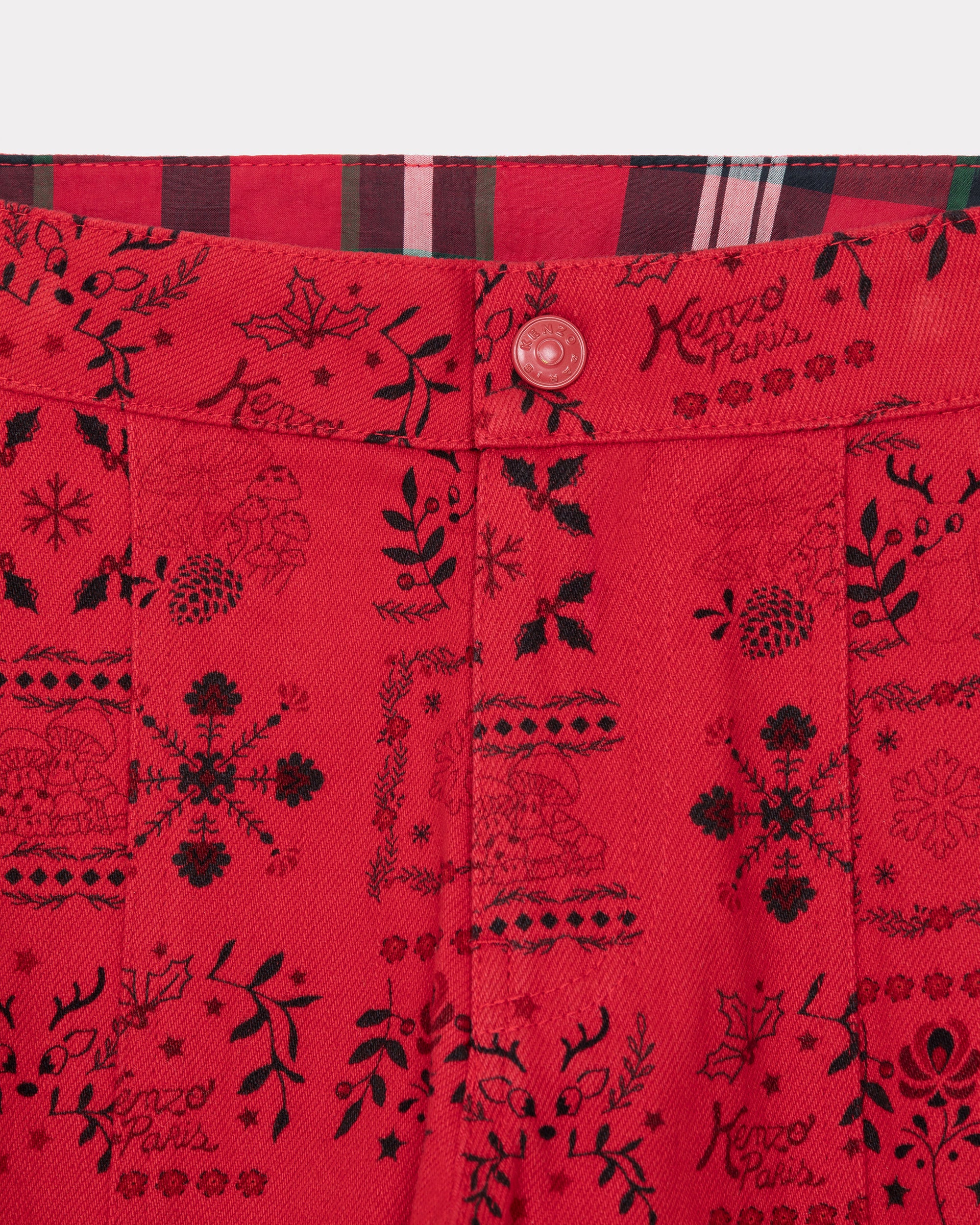 Jean imprimé avec poches "Festive" - Vermillion