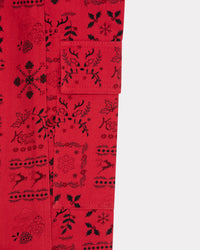 Jean imprimé avec poches "Festive" - Vermillion