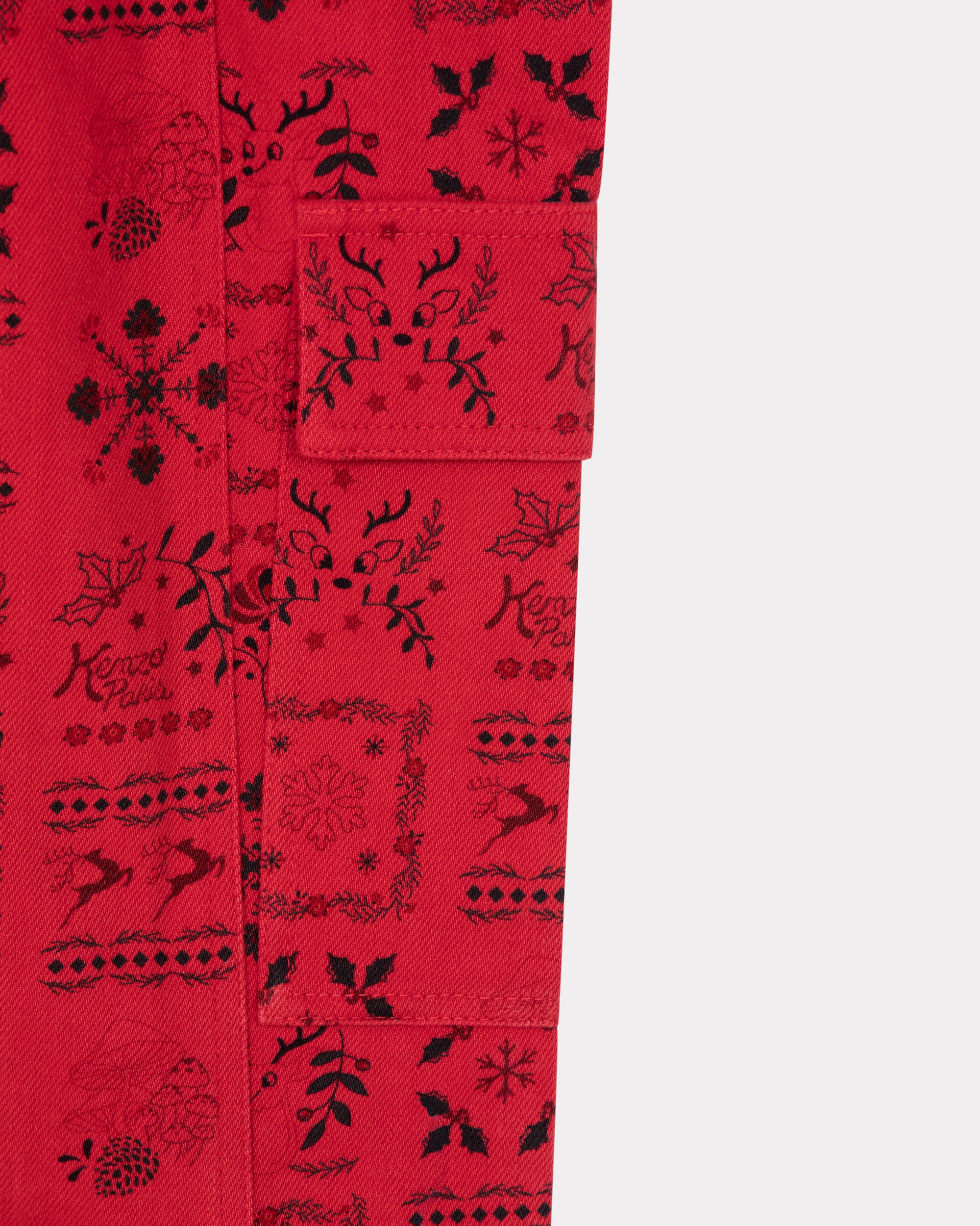 Jean imprimé avec poches "Festive" - Vermillion