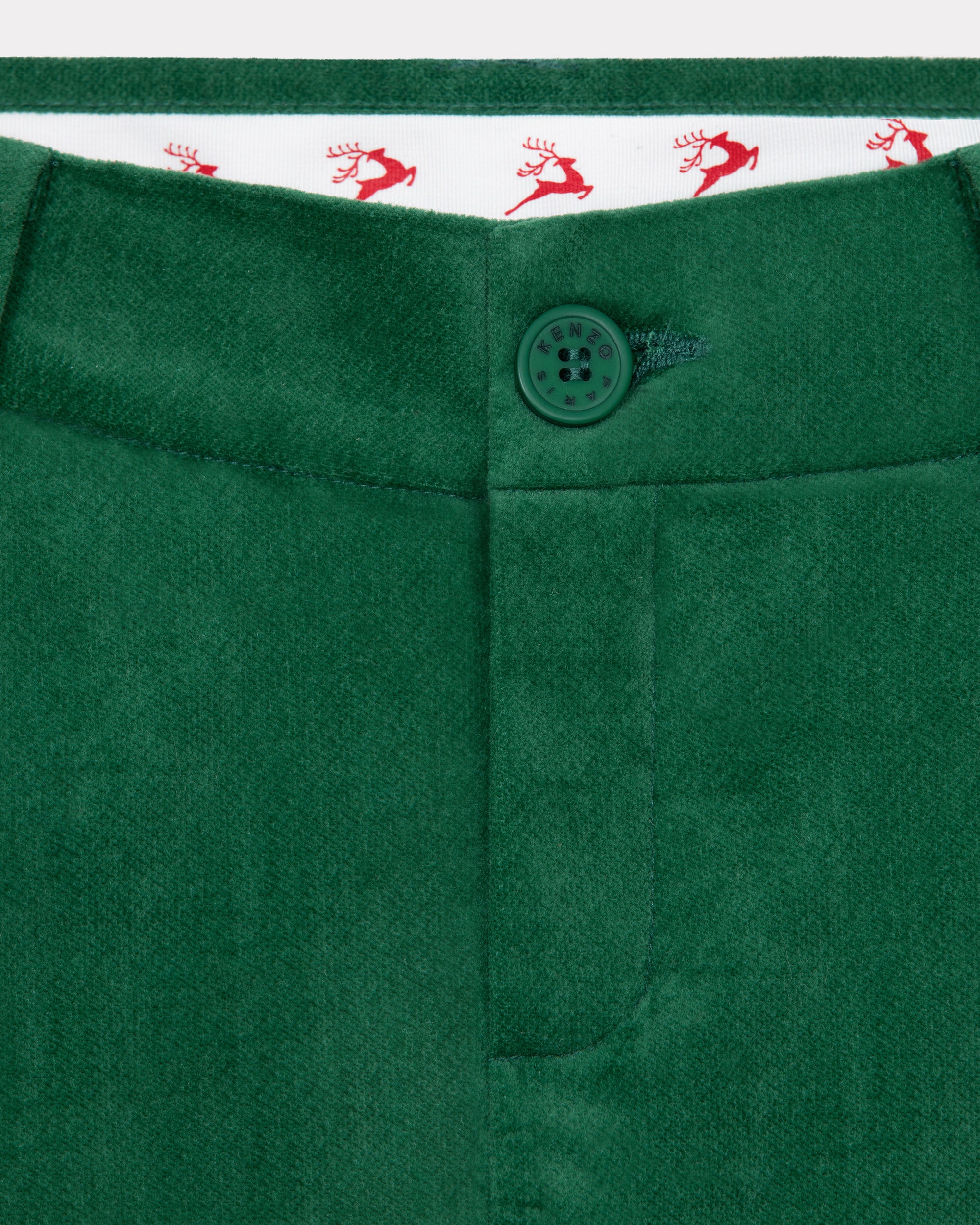 Pantalon en velours palatine "Festive" - Pine