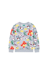 Sweatshirt Kenzo Club Baseball - Pale Grey