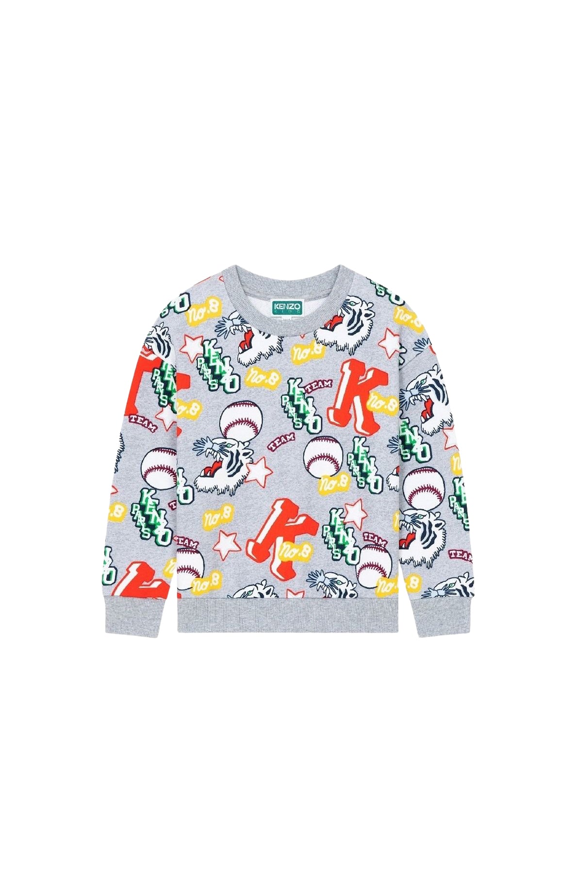 Sweatshirt Kenzo Club Baseball - Pale Grey