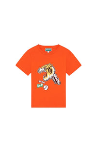 T-shirt Kenzo Club Varsity Tiger - Deep Orange