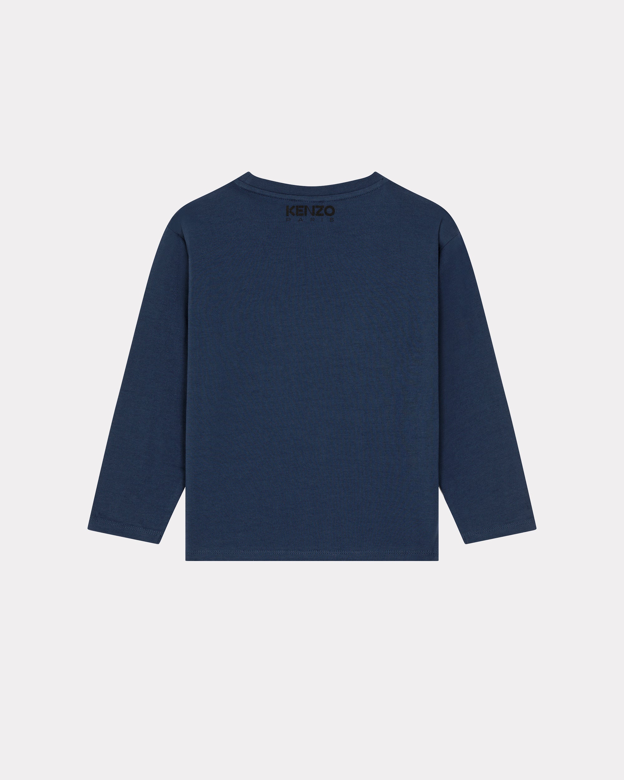 T-shirt à manches longues "Ikebana Boke Flower" - Deep Sea Blue