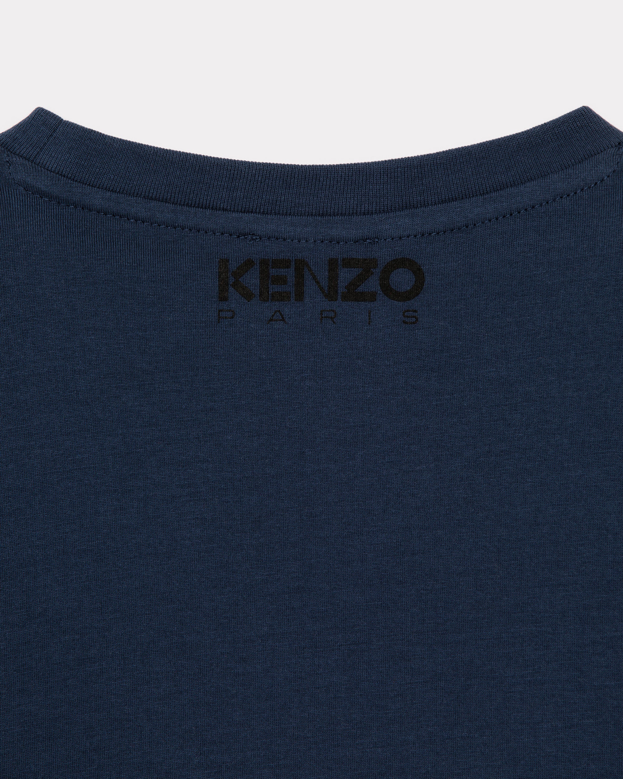 T-shirt à manches longues "Ikebana Boke Flower" - Deep Sea Blue