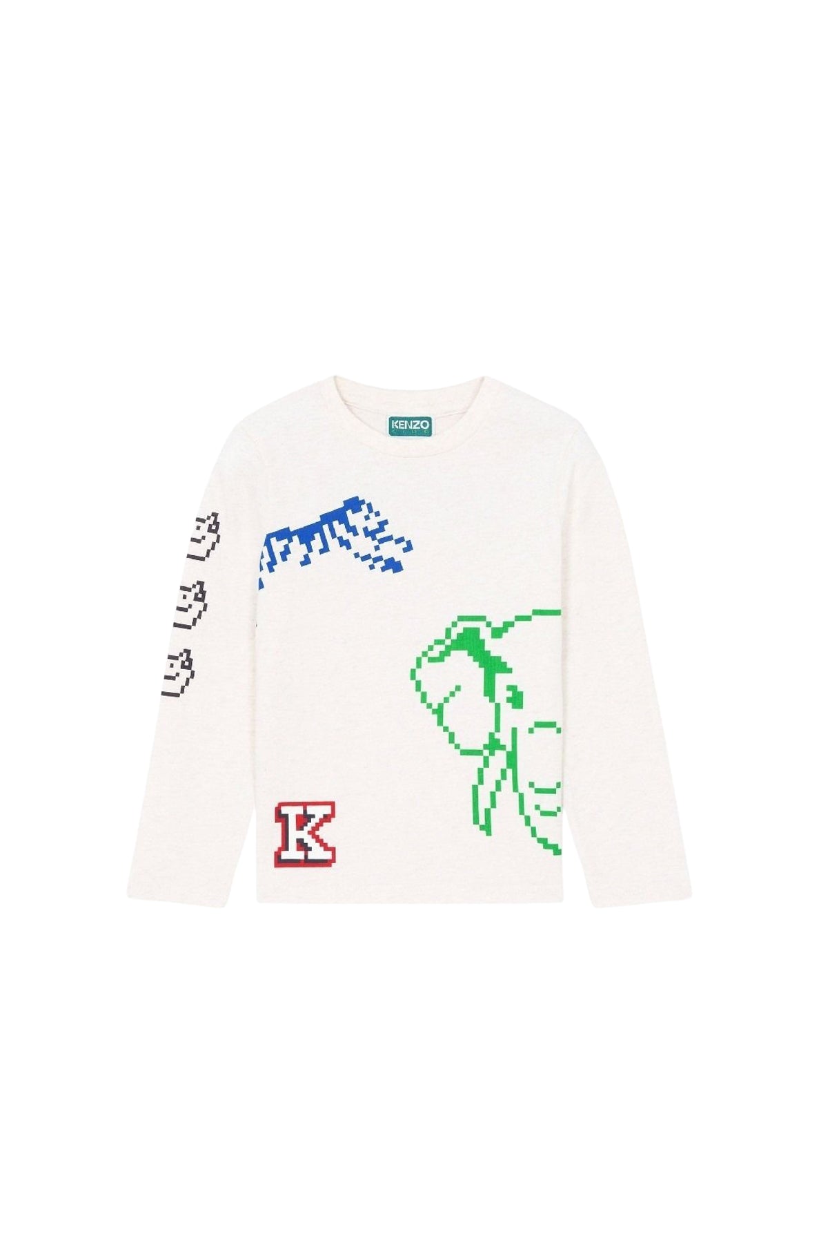 T-shirt à manches longues Jungle Game - Cream