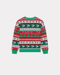 Pull en tricot motif jacquard "Festive" - Pine