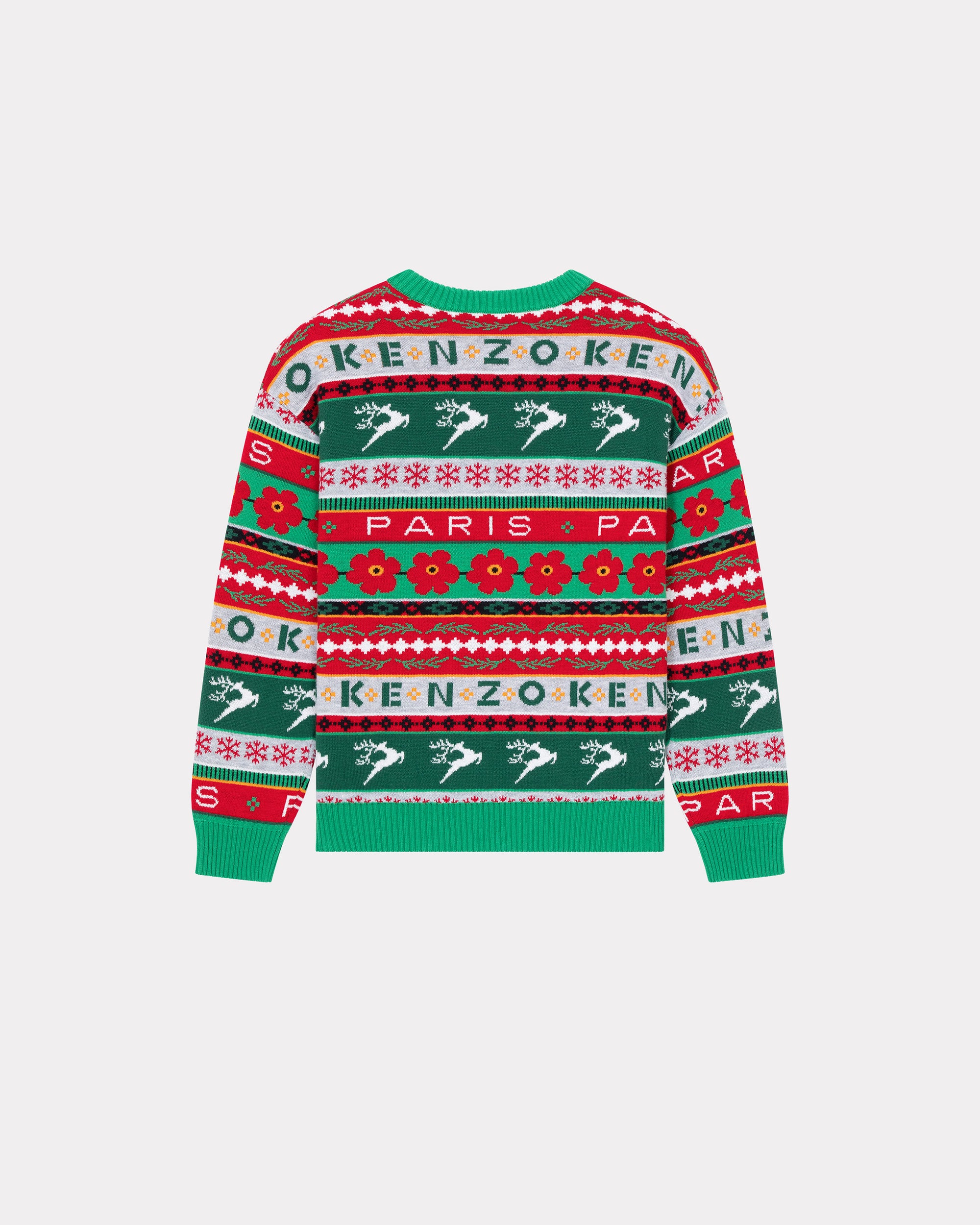 Pull en tricot motif jacquard "Festive" - Pine