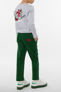 T-shirt en coton imprimé "Festive" - Pearl Grey
