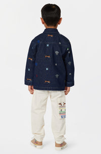 Veste brodée Jungle Game - Midnight Blue