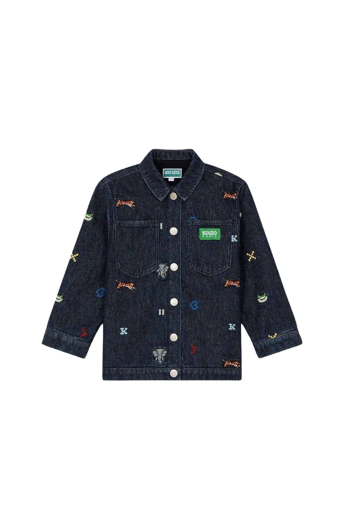 Veste brodée Jungle Game - Midnight Blue