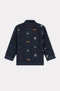 Veste brodée Jungle Game - Midnight Blue