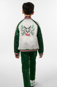 Blouson en satin Festive - Ecru
