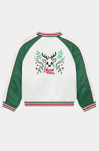 Blouson en satin Festive - Ecru