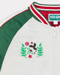 Blouson en satin 'Festive' - Ecru