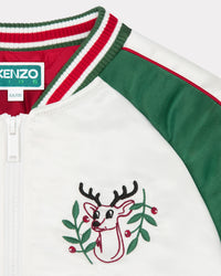 Blouson en satin 'Festive' - Ecru