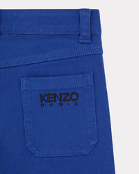 Ikebana Boke Flower Trousers - Electric Blue