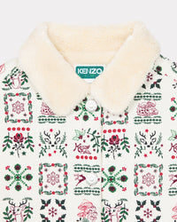Veste imprimée col fantaisie "Festive" - Ecru