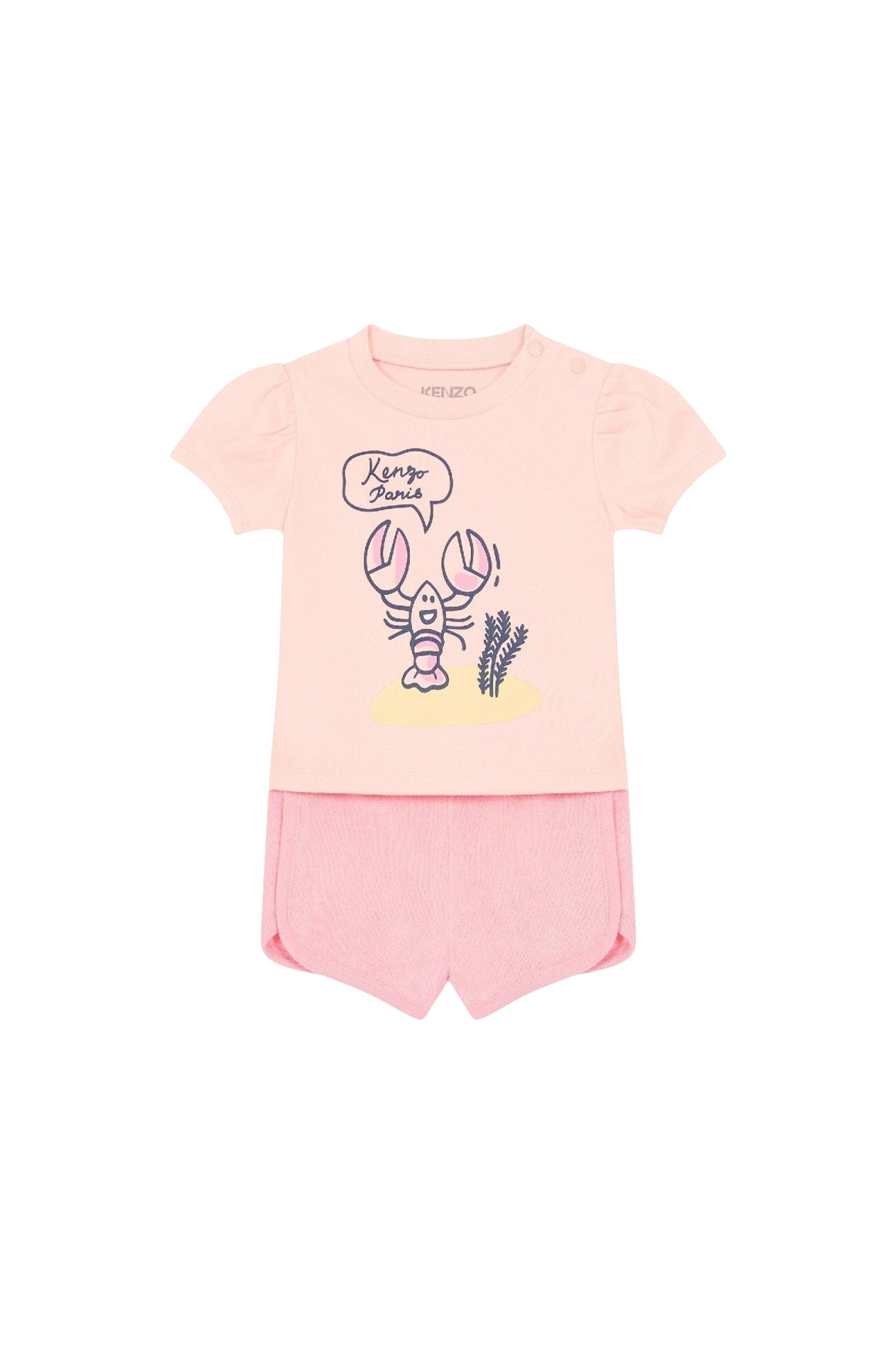 Ensemble short et T-shirt - Pastel Pink
