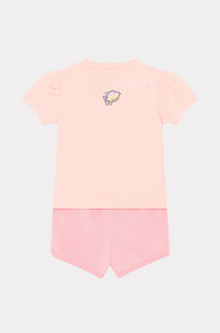 Ensemble short et T-shirt - Pastel Pink