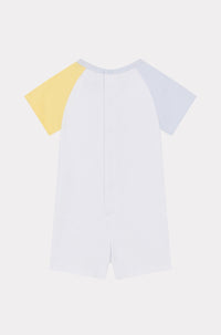 Combishort en coton imprimée - White