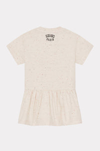 Short-sleeved dress - Cream