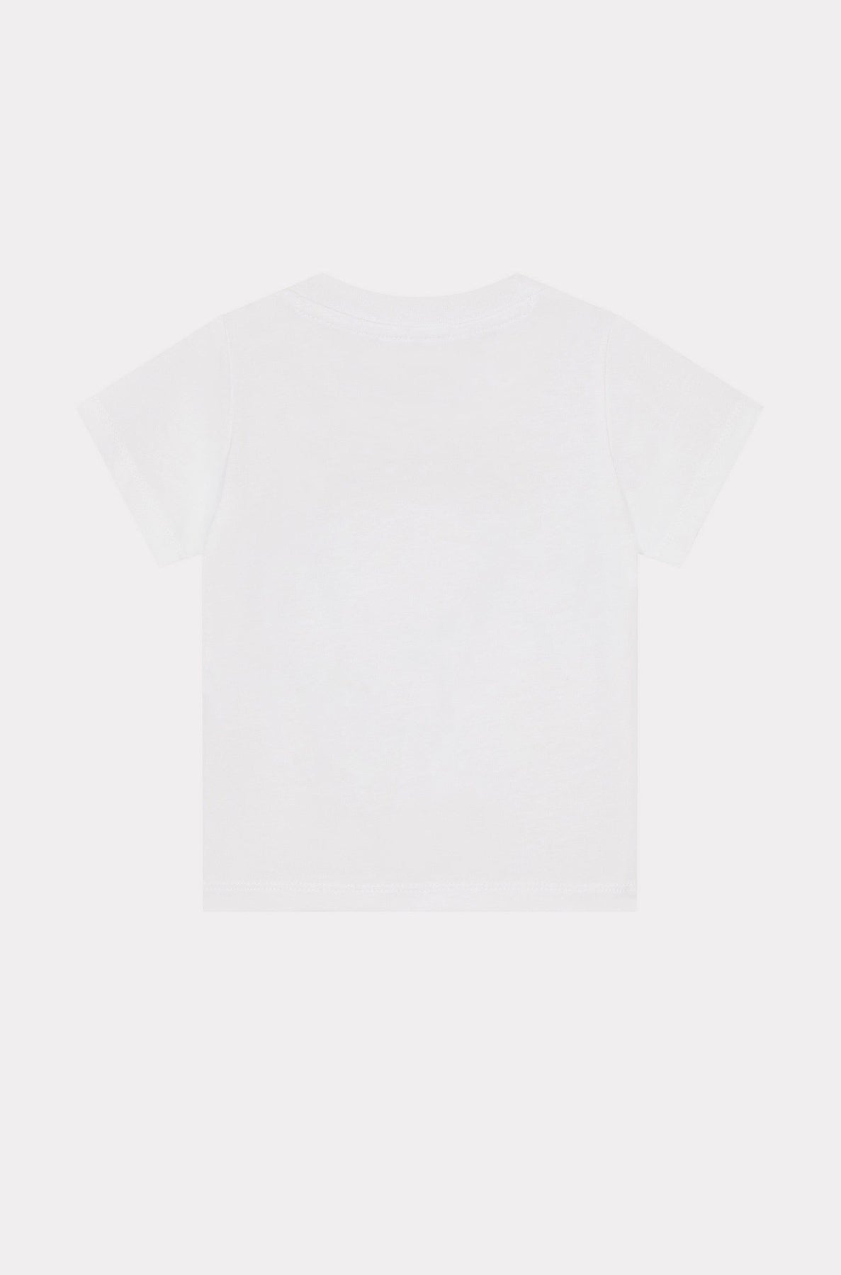 Short-sleeved T-shirt with elephant - White