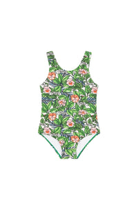Maillot de bain 1 pièce Flower - Bottle Green