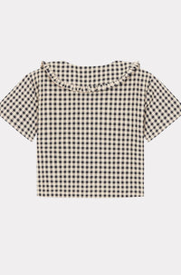 Chemise à manches courtes Flower - Cream
