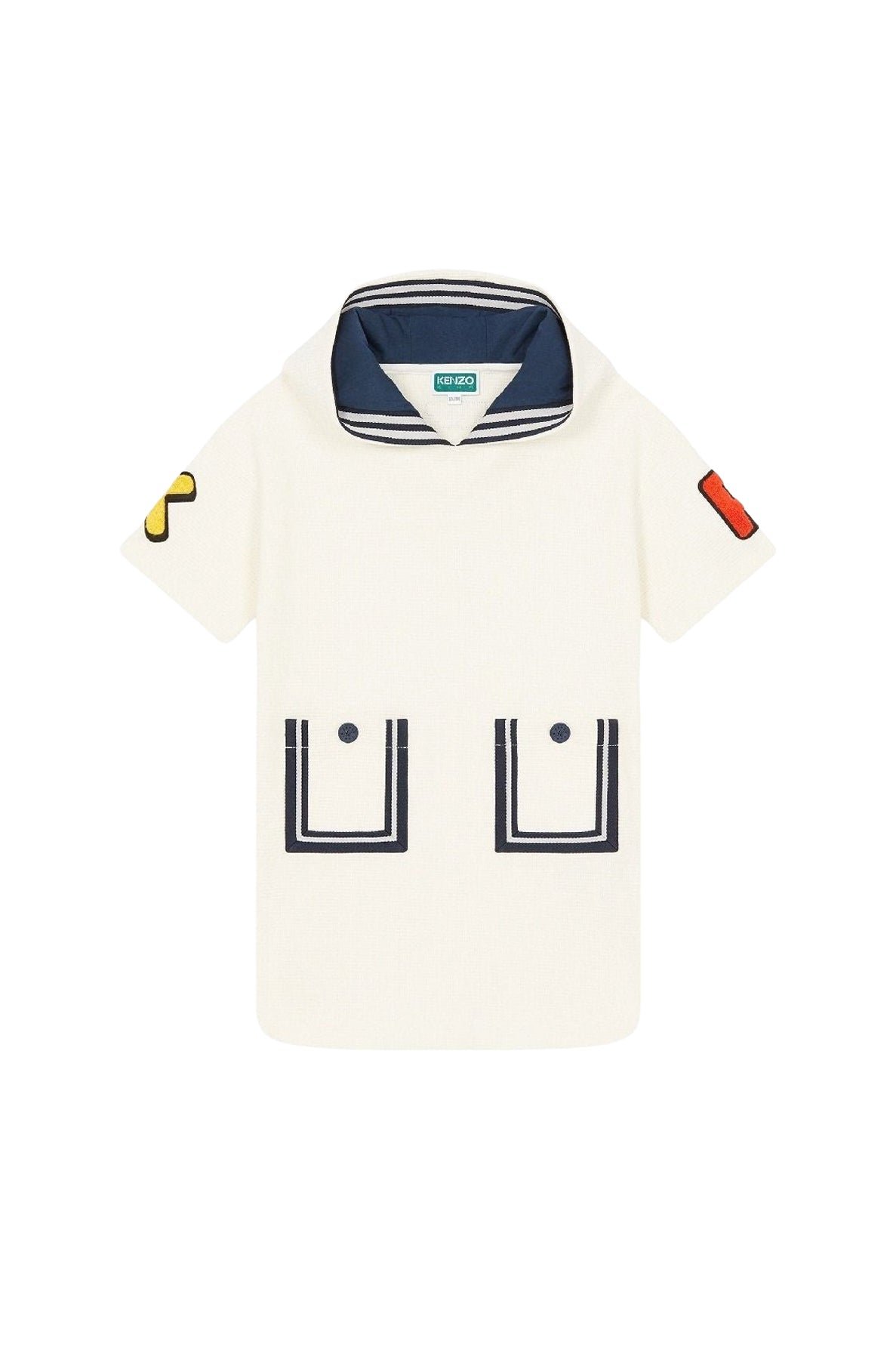 Robe à manches courtes Sailor - White
