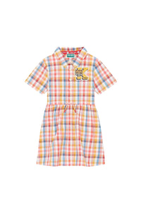 Robe à carreaux Campus - Golden Yellow
