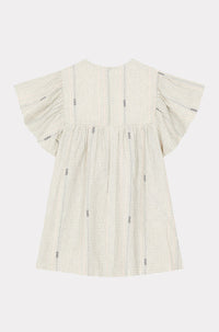 Robe à manches courtes Sailor - White