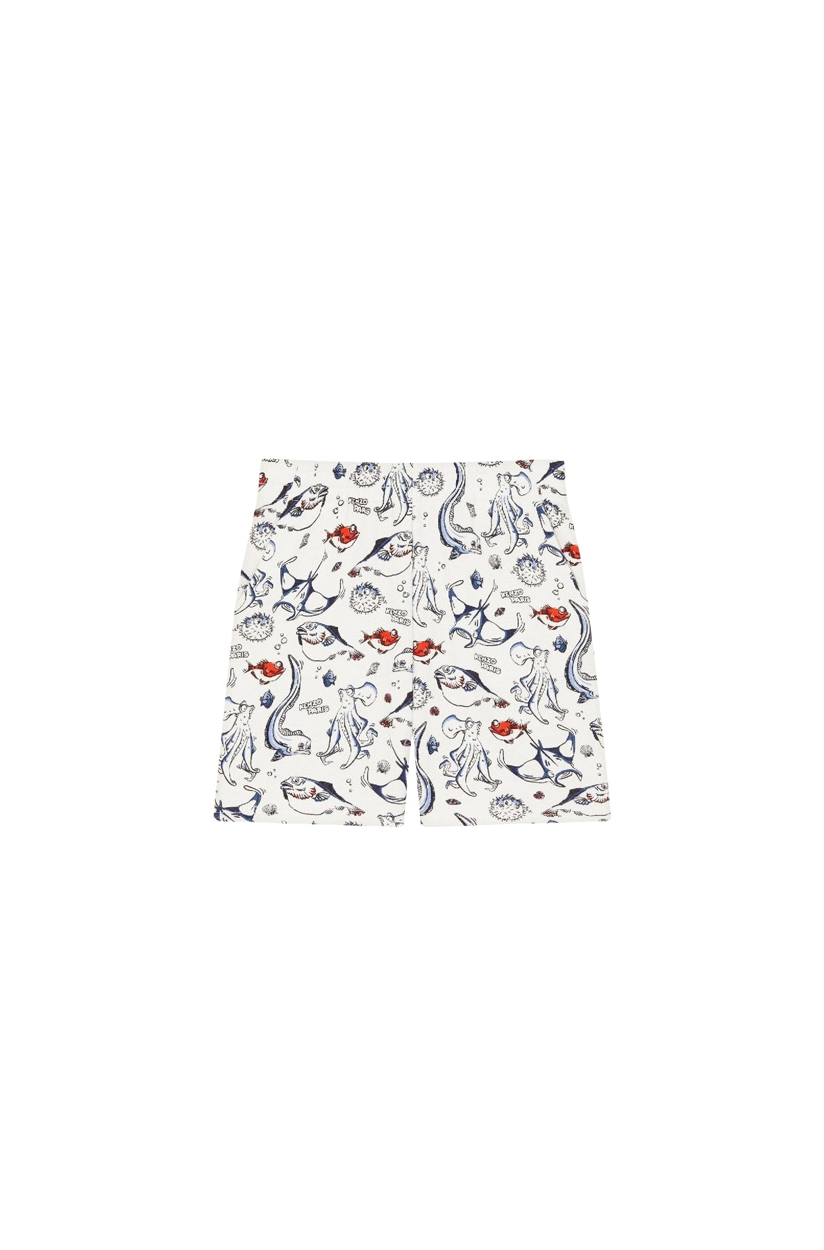 Bermuda imprimé en coton Sailor - White