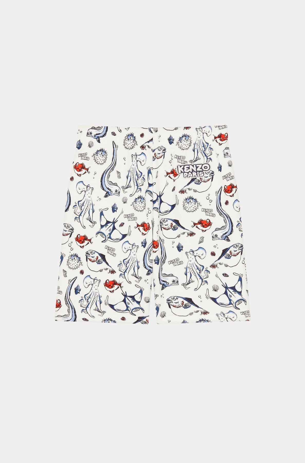 Bermuda imprimé en coton Sailor - White