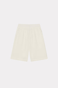Short molleton à logo brodé - White