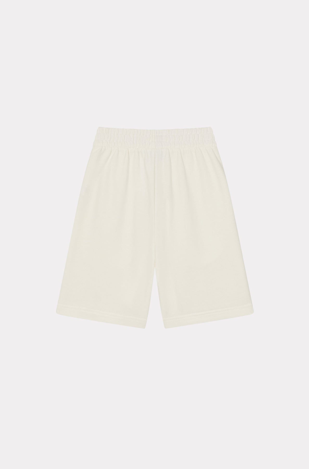 Short molleton à logo brodé - White
