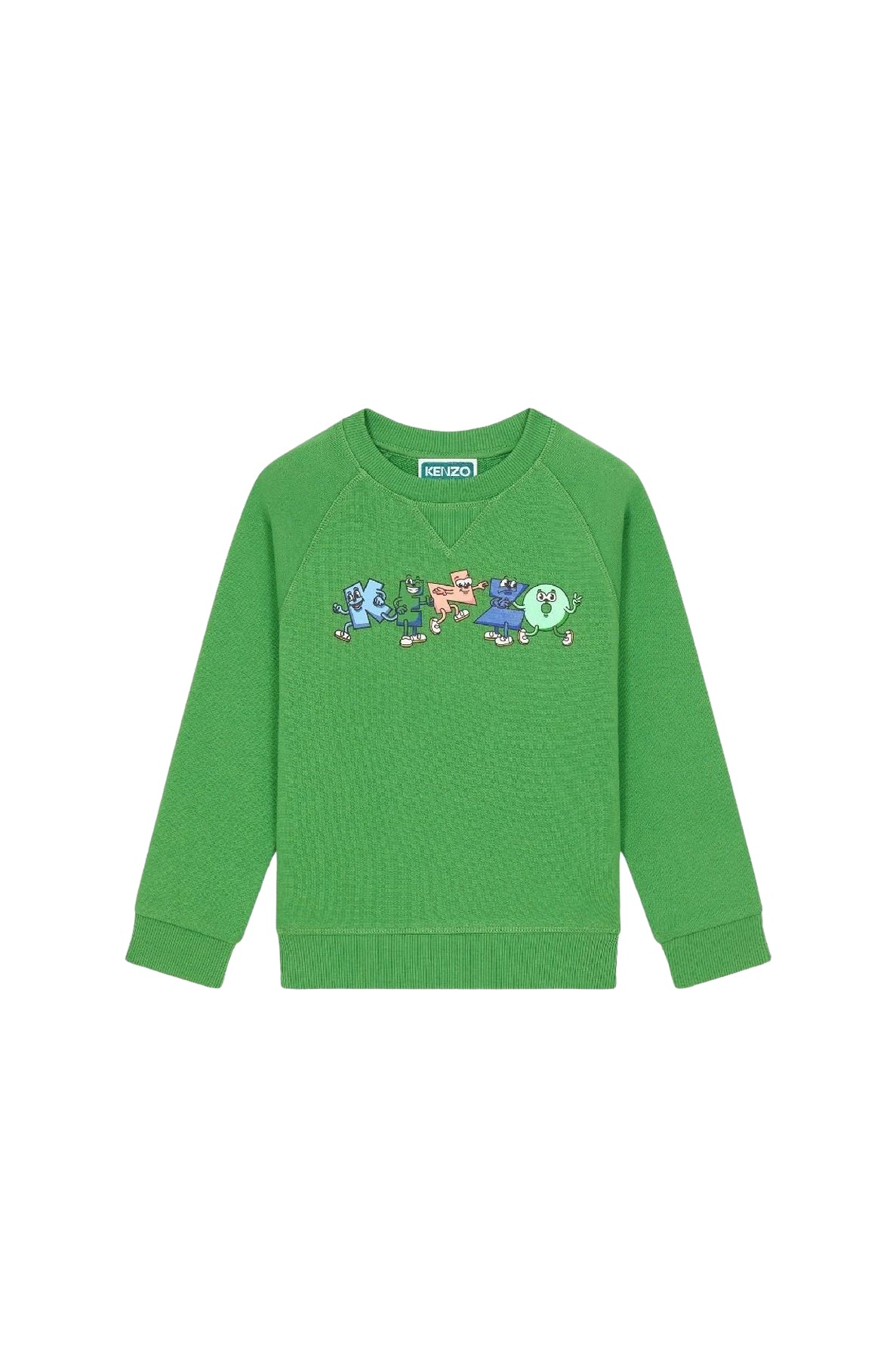 Flower Sweatshirt - Bottle Green