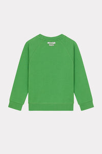 Flower Sweatshirt - Bottle Green