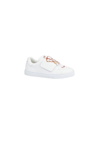 Embroidered leather trainers - Off White