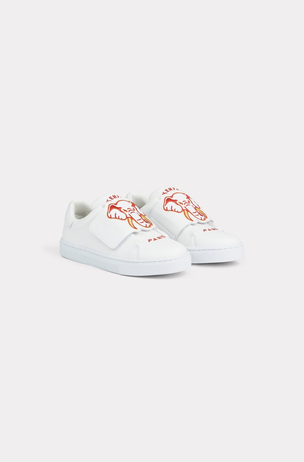 Embroidered leather trainers - Off White