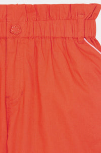Gathered waist shorts - Vermillion