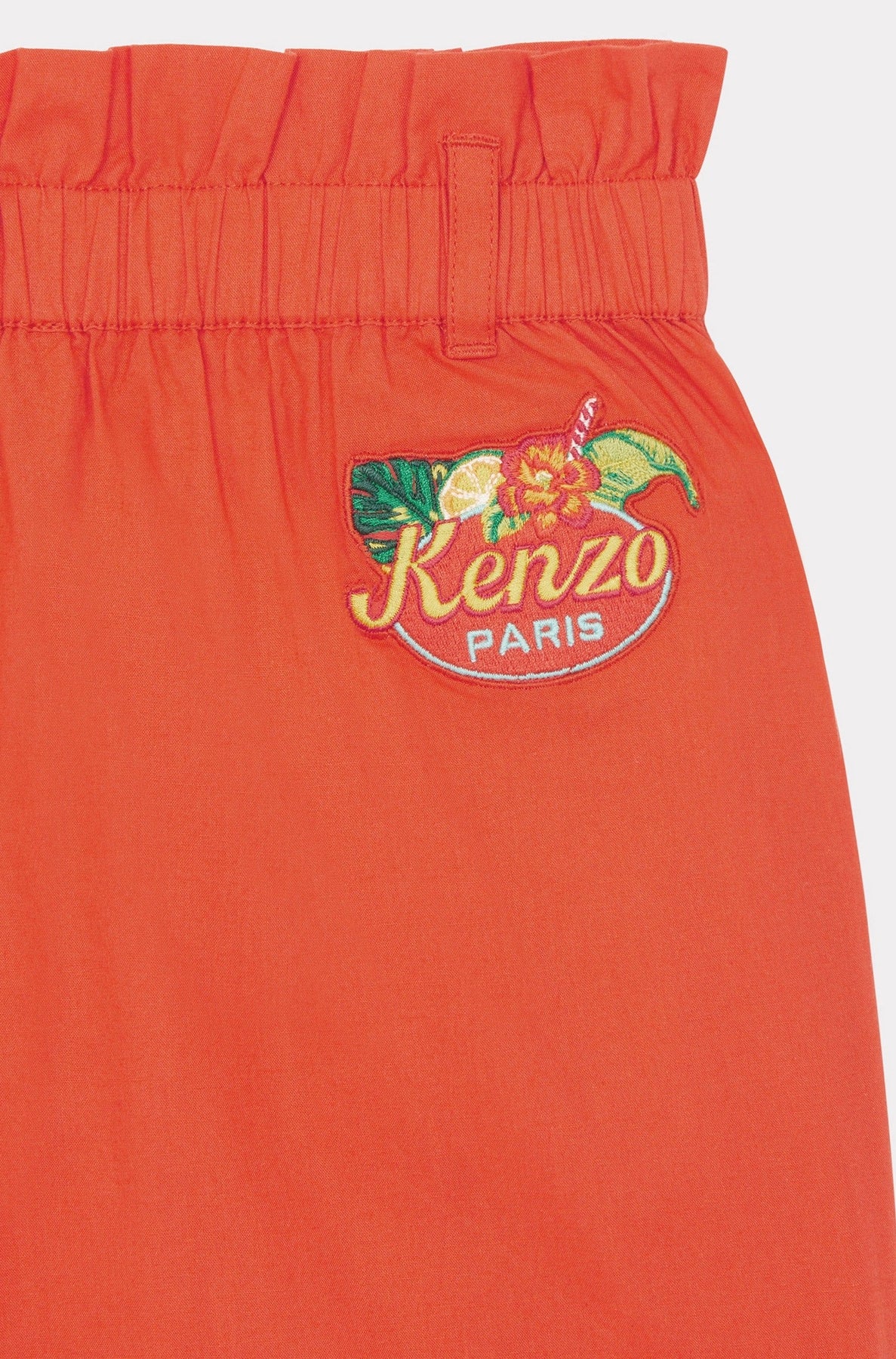 Gathered waist shorts - Vermillion