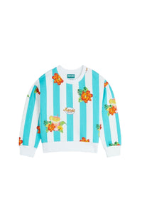 Sweatshirt molletonné - Turquoise