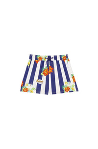 Short de bain à rayures - Electric Blue