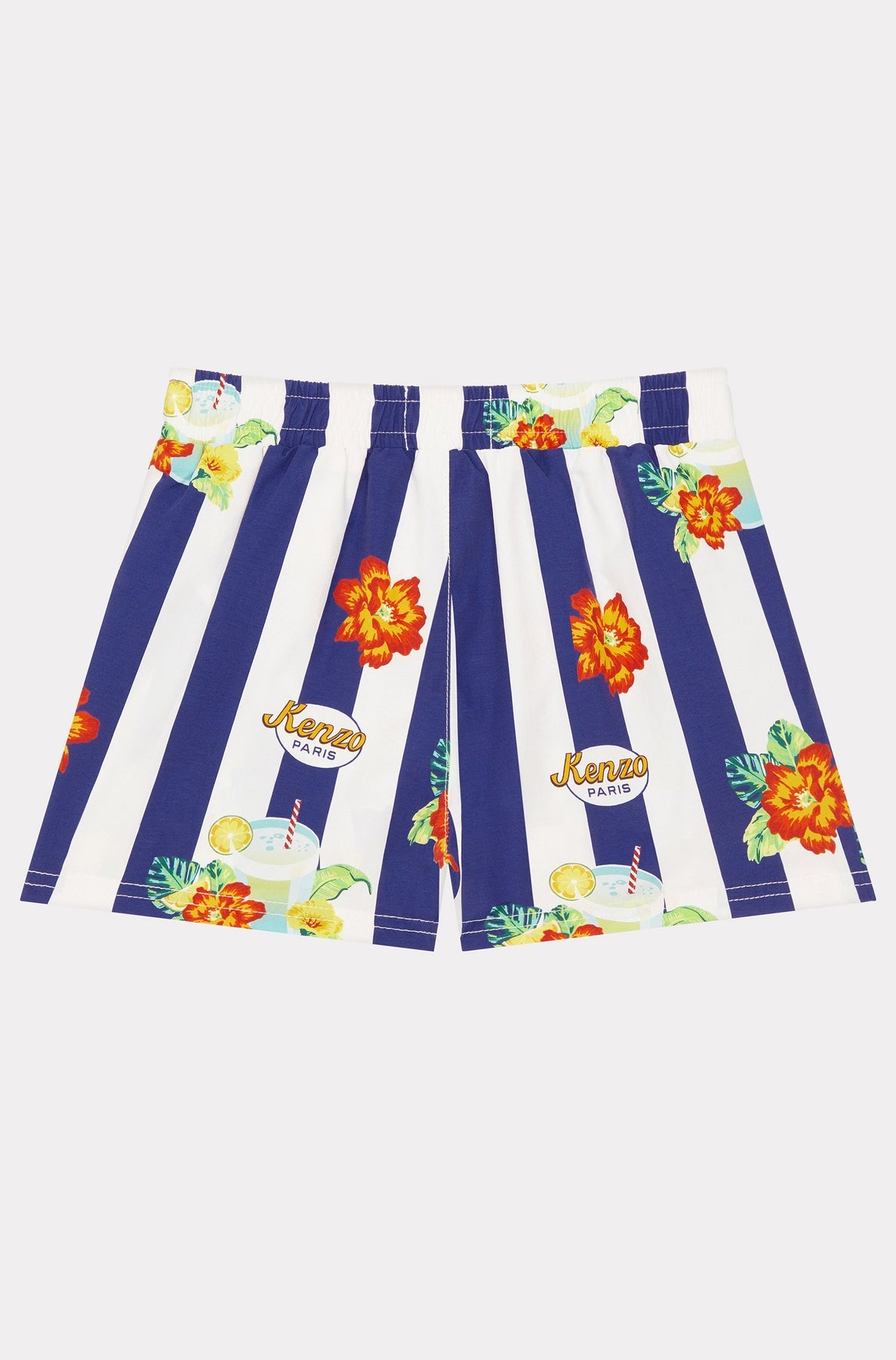 Short de bain à rayures - Electric Blue